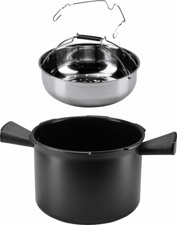 Krups Krups Multikocher CZ7101 Cook4Me +, 1600 W, 6 l Schussel, 6L Kapazitat, digitale Rezepte, Schnellkochtopf, Dampfgaren, Anbraten  Мультиварка Krups CZ7101 Cook4Me+, 1600 Вт, чаша 6 л, емкость 6 л, цифровые рецепты, скороварка, приготовление на пару, 