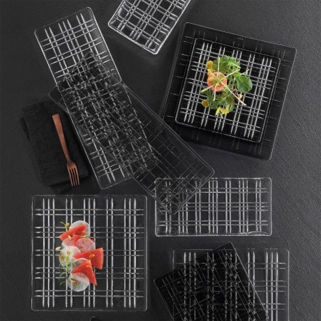 Nachtmann Nachtmann Square Platte quadratisch Glas Set 2-tlg. 21x21x1,8 cm Nachtmann Square тарелка квадратная стеклянная, набор из 2-х предметов. 21x21x1,8 см