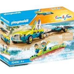 PLAYMOBIL PLAYMOBIL 70436 Strandauto mit Kanuanhanger PLAYMOBIL 70436 Beach Car с прицепом для каноэ