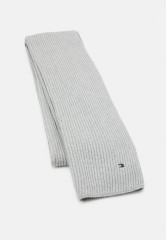 Tommy Hilfiger ESSENTIAL FLAG SCARF Scarf light grey heather ШАРФ ESSENTIAL FLAG Шарф светло-серый вереск