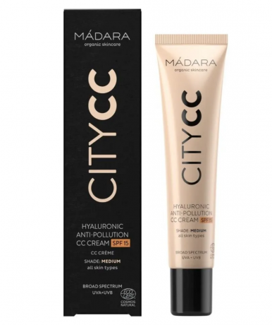 MADARA City CC Medium Beige, Гиалуроновый СС крем для ухода за кожей лица, 40 мл