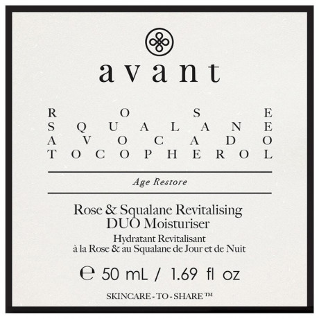 Avant Skincare Avant Age Restore Rose & Squalane Revitalising DUO Moisturiser  Avant Age Restore Rose &amp; Squalane Восстанавливающий увлажняющий крем DUO