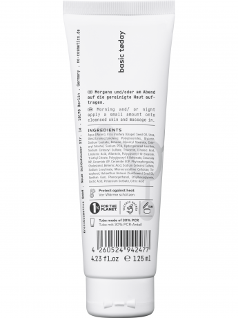 NO COSMETICS Base Hydration Cream, 125 ml, No Cosmetics Увлажняющий крем для лица с маслом виноградной косточки и мочевиной, базовый уход для всех типов кожи, 125 мл