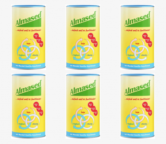 Almased Vitalkost Mandel-Vanille Pulver 500g x 6stk, Коктейль для похудения Almased Vitalkost Миндаль-Ваниль, протеиновый напиток для снижения веса, заменитель питания, белковая смесь