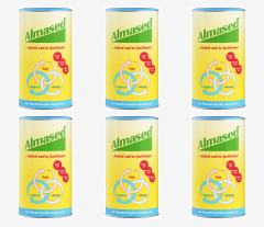 Almased Vitalkost Mandel-Vanille Pulver 500g x 6stk, Коктейль для похудения Almased Vitalkost Миндаль-Ваниль, протеиновый напиток для снижения веса, заменитель питания, белковая смесь