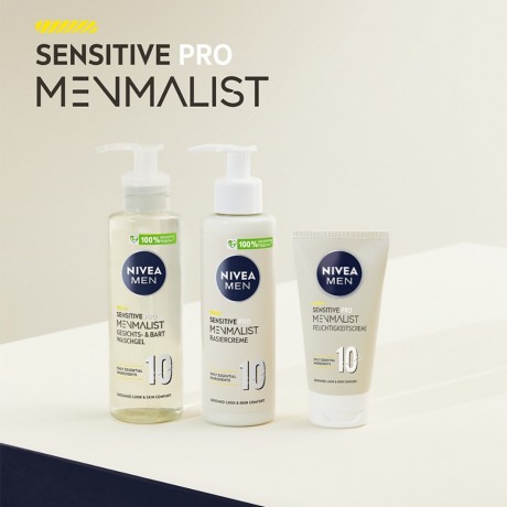Nivea Sensitive Pro Menmalist Rasiercreme  Крем для бритья Sensitive Pro Menmalist