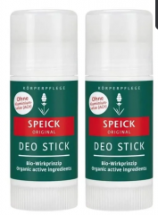 Speick Original Deo Stick 2st, SPEICK Original Дезодорант-стик для женщин и мужчин (Германия), без солей алюминия, с экстрактами шалфея и альпийского шпика, длительная защита от запаха, 40 мл х 2 шт