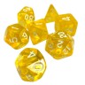dice4friends 7-tlg. RPG Wurfelset Transparent: Yellow 7 шт. RPG Dice Set Прозрачный: Желтый