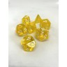 dice4friends 7-tlg. RPG Wurfelset Transparent: Yellow 7 шт. RPG Dice Set Прозрачный: Желтый