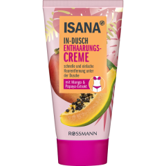 ISANA In-Dusch Enthaarungscreme Крем для депиляции с маслом Макадамии, экстрактами манго и папайи, 150 ml
