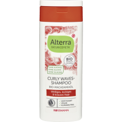 Alterra NATURKOSMETIK Curly Waves-Shampoo Bio-Macadamiaöl, Алтерра Шампунь с органическим маслом макадамии для вьющихся волос 200мл