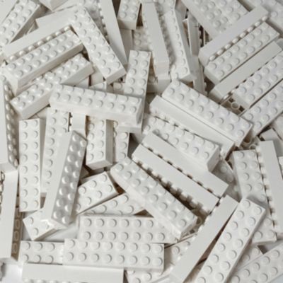 LEGO LEGO 2x8 Steine Weiss - 50x - White bricks 3007 LEGO 2x8 Bricks White — 50x — Белые кирпичи 3007