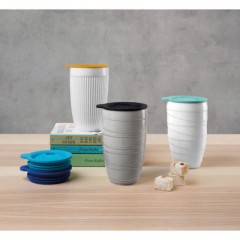 ASA SELECTION ASA Thermo Thermobecher striped weiss 0,20 L / h: 9,5 cm Термокружка ASA полосатая белая 0,20 л / высота: 9,5 см