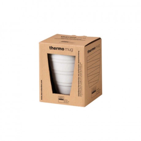 ASA SELECTION ASA Thermo Thermobecher striped weiss 0,20 L / h: 9,5 cm Термокружка ASA полосатая белая 0,20 л / высота: 9,5 см