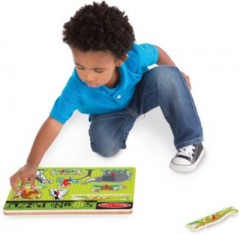 Melissa  Doug Soundpuzzle aus Holz Деревянный звуковой пазл