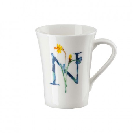 Hutschenreuther Hutschenreuther Flower Alphabet Becher mit Henkel N-Narcissus 0,40 L Кружка Hutschenreuther Flower Alphabet с ручкой N-Нарцисс 0,40 л