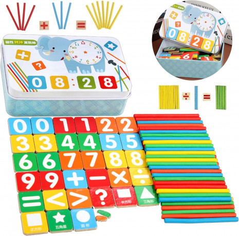 Montessori Maths Toy, Wooden Math Toy Математическая игра Монтессори