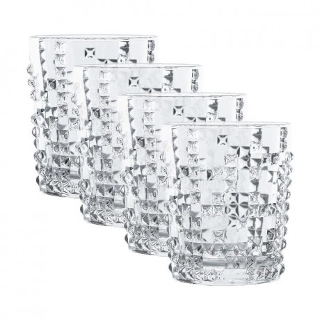 Nachtmann Nachtmann Punk Becher Glas Set 4-tlg. 348 ml / h: 101 mm Набор стаканов для кружек Nachtmann Punk из 4 предм. 348 мл/ч: 101 мм