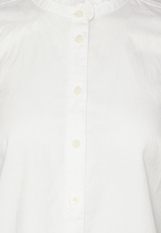Tommy Hilfiger TONE FRILL RGL Button-down blouse ecru TONE FRILL RGL Блузка на пуговицах экрю