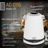 JUNG JUNG Wasserkocher ADLER AD1295W Wasserkocher mit Temperatureinstellung Digital Kettle, 1.7 l, 2200 W, Edelstahl LCD Display 360° Basis, Wasserkessel Wasser kochen Kettle  Чайник JUNG Чайник ADLER AD1295W с регулировкой температуры, цифровой чайник, 1