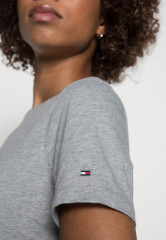 Tommy Hilfiger Print T-shirt light grey футболка с принтом светло-серый