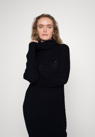 Tommy Hilfiger CABLE ROLL Jumper dress desert sky CABLE ROLL Платье-джемпер небо пустыни