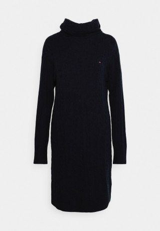 Tommy Hilfiger CABLE ROLL Jumper dress desert sky CABLE ROLL Платье-джемпер небо пустыни