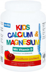 ‎NEW NORDIC Kids Calcium &amp; Magnesium Кидс Витамины с Кальцием, Магнием и D3 для детей от 3 лет, со вкусом ягод, 180 жевательных таблеток