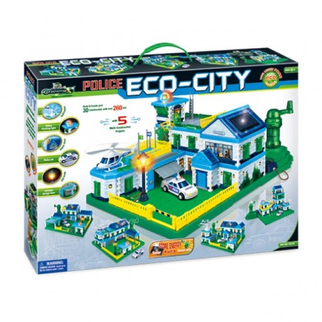 3D-Bausatz Oko-Stadt Polizei 3D комплект экогородок полиция