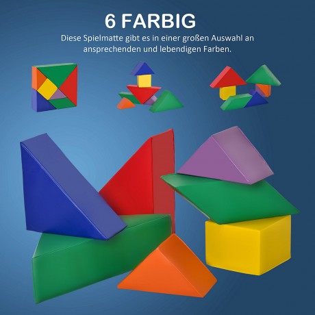 HOMCOM Geometrische Bausteine im 7er Set Набор из 7 геометрических строительных блоков
