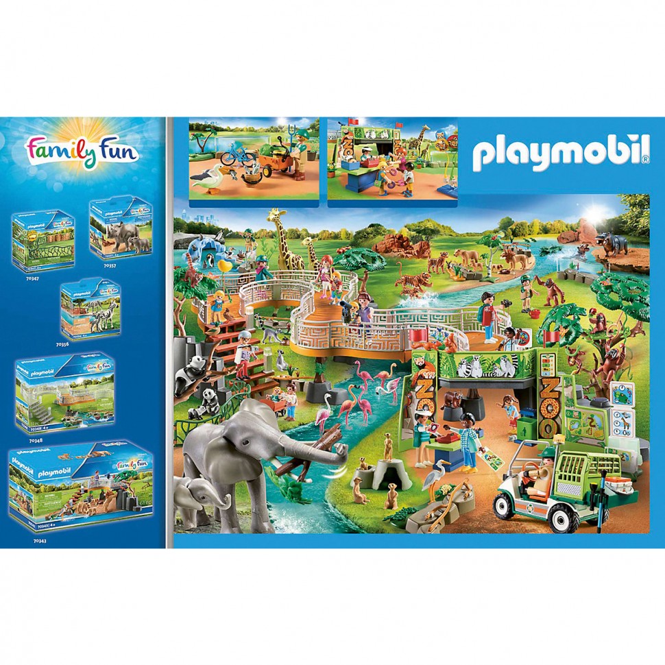 Купить PLAYMOBIL PLAYMOBIL 70341 Mein grosser Erlebnis-Zoo PLAYMOBIL 70341  Мой большой зоопарк приключений в интернет-магазине Diskontshop.eu Германия  всего за 6 780 руб. в