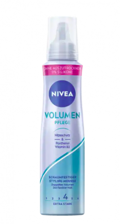 NIVEA Volumen Pflege Schaumfestiger НИВЕА Мусс для объема с пантенолом и витамином B3, 150 мл