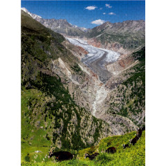 CALVENDO Puzzle CALVENDO Puzzle Fieschergletscher (Wallis Пазл CALVENDO Puzzle Fieschergletscher (Вале