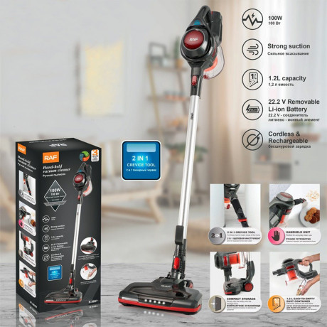 XDeer XDeer Akku-Hand-und Stielstaubsauger Akku Staubsauger Handstaubsauger mit 10000 pa Saugkraft, bis zu 50 Min Staubsauger Kabellos fur Auto Tierhaare Беспроводной ручной и стержневой пылесос XDeer, беспроводной пылесос, ручной пылесос с мощностью вса