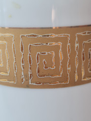 Ваза винтажная Creidlitz Bavaria, белый фарфор с позолоченным узором, 17 x 7 см, Германия, 1960-70гг.