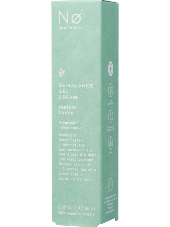 NO COSMETICS Re-Balance Gel Cream, 50 ml, No Cosmetics Лёгкий гель для лица с ниацинамидом и скваланом, против жирного блеска и покраснений, 50 мл