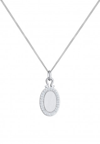 Elli PREMIUM Elli PREMIUM Halskette Panzerkette Kristall Anhanger 925 Sterling Silber Колье Elli PREMIUM бордюрная цепочка кристалл кулон серебро 925 пробы