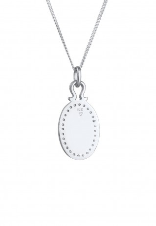 Elli PREMIUM Elli PREMIUM Halskette Panzerkette Kristall Anhanger 925 Sterling Silber Колье Elli PREMIUM бордюрная цепочка кристалл кулон серебро 925 пробы