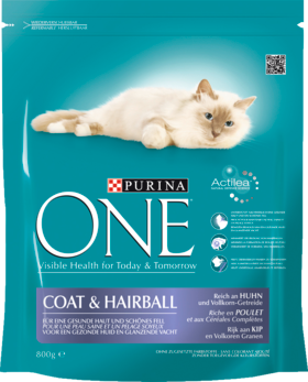PURINA ONE Сухой корм для кошек с Курицей и Цельнозерновыми, 800 г