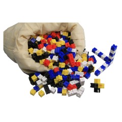 Wissner aktiv lernen Steckgewichtswurfel in 5 Farben (1000 Stuck) Вставные весовые кубики 5 цветов (1000 шт.)