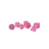 dice4friends 7-tlg. RPG Wurfelset Transparent: Pink 7 шт. RPG Dice Set Прозрачный: Розовый