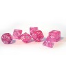 dice4friends 7-tlg. RPG Wurfelset Transparent: Pink 7 шт. RPG Dice Set Прозрачный: Розовый