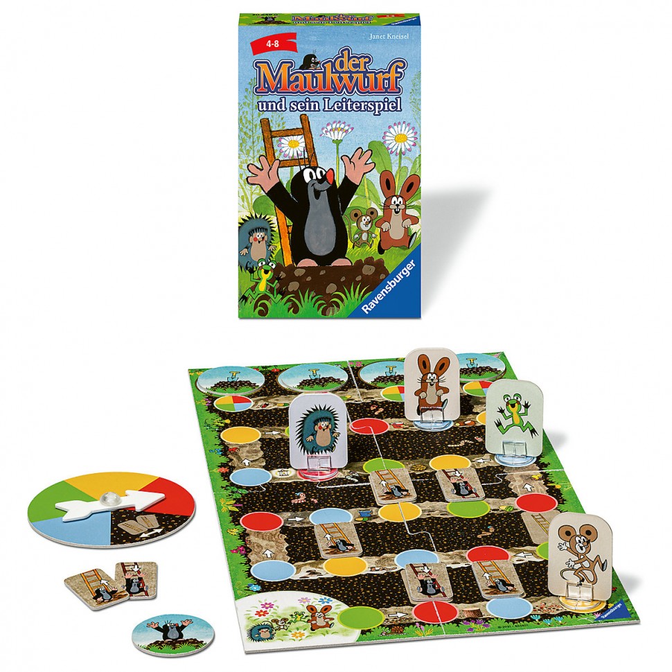 Купить Ravensburger Mitbringspiel Der Maulwurf und sein Leiterspiel Игра  «Принеси с собой» Игра «Крот и его лестница» в интернет-магазине  Diskontshop.eu Германия всего за 977 руб. в