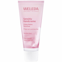 WELEDA Sensitiv Handcreme, 50 ml, Крем для чувствительной кожи рук без отдушки с кокосовым маслом и жожоба, 50 мл