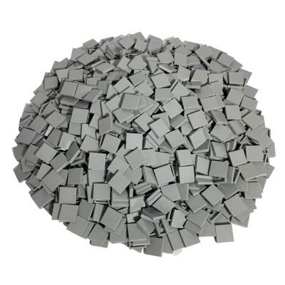LEGO LEGO 2x2 Fliesen Hellgrau - 25 Stuck - Light bluish grey tile 3068b Плитки LEGO 2x2 Light Grey — 25 штук — плитка светло-голубовато-серого цвета 3068b
