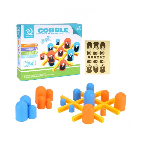 frler frler Gobble Tic Tac Toe Kinderspiel Strategiespiel Brettspiele fur Kinder frler Gobble Tic Tac Toe детская игра стратегическая игра настольные игры для детей