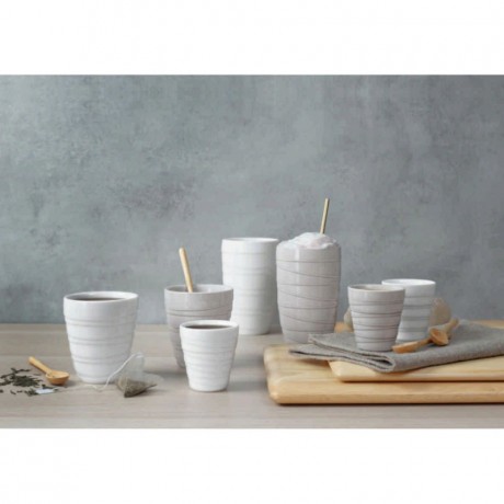 ASA SELECTION ASA Thermo Thermobecher twisted hellgrau 0,20 L / h: 9,5 cm Термокружка ASA Thermo витая светло-серая 0,20 л / высота: 9,5 см