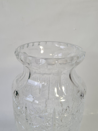 Ваза винтажная Im Stil La Galacia с огранкой, хрусталь, 21 см, Германия, 1970-80гг.