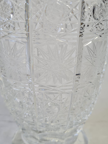 Ваза винтажная Im Stil La Galacia с огранкой, хрусталь, 21 см, Германия, 1970-80гг.