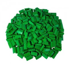 LEGO LEGO 2x4 Dachsteine Gruen \/ 1000 Stueck \/ Green bricks 3037 LEGO 2x4 кирпичи для крыши зеленые / 1000 шт / Зеленые кирпичи 3037